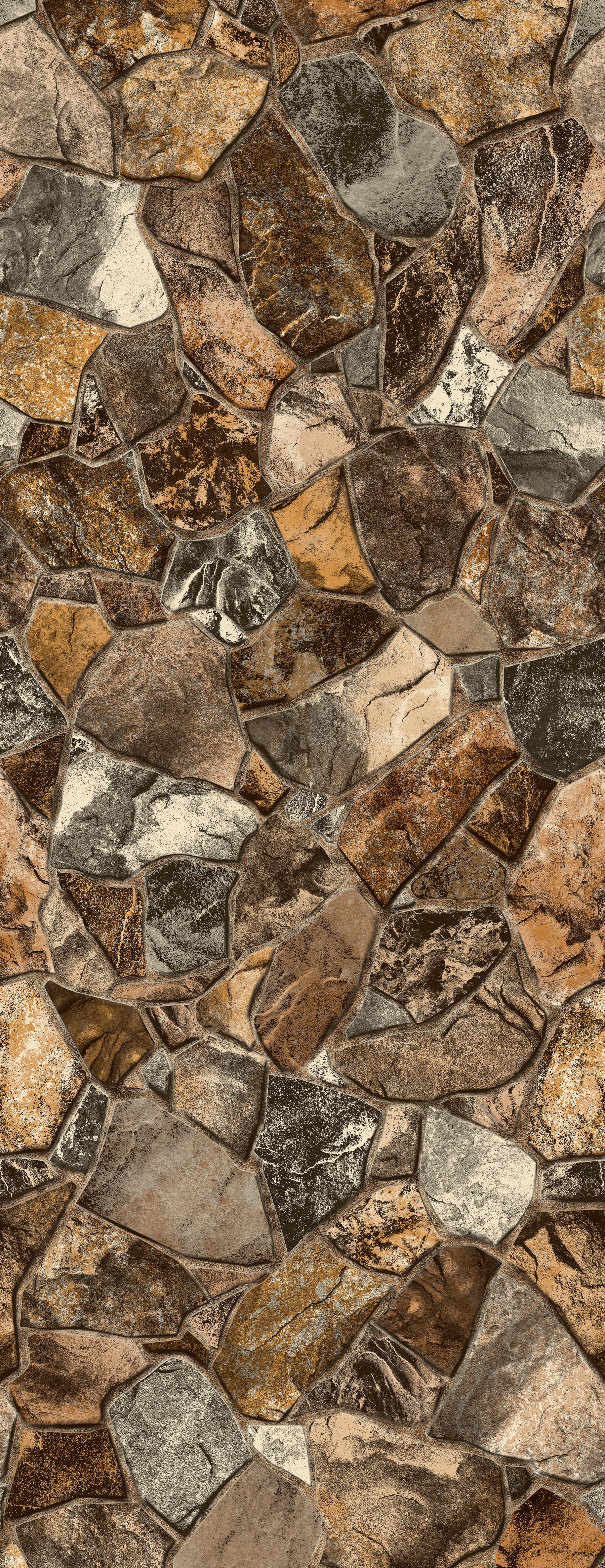GLI 18 x 36 Rectangle / Oval / Grecian Flagstone Tan FF 27 Mil Inground Pool Liner
